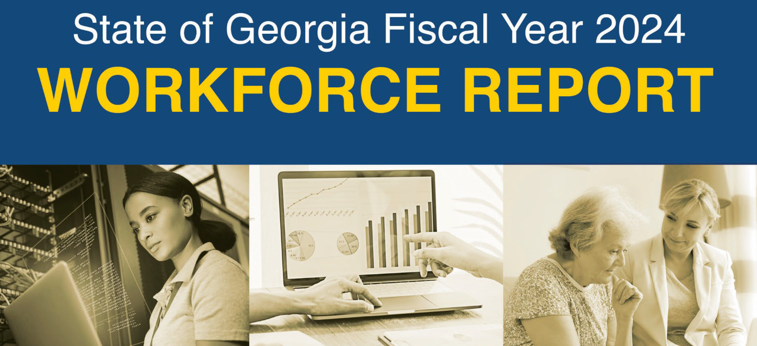 Image of the cover of the FY 2024 State of Georgia Workforce Report.