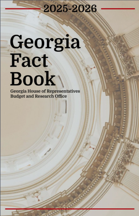 Dome from inside Georgia General Assembly. GA fact book cover. 