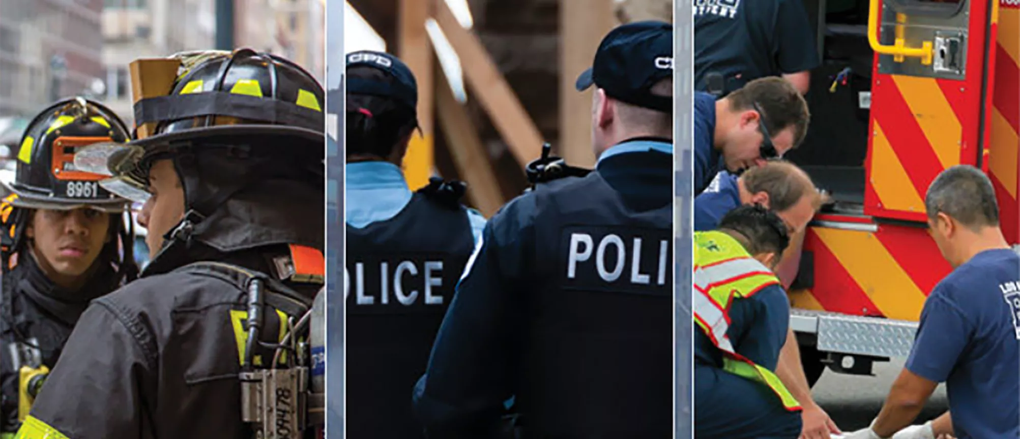 Collage of First Responders