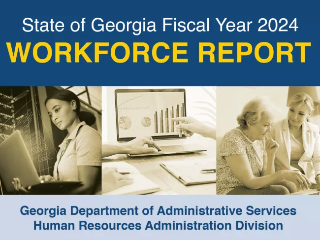 Image of the cover of the FY 2024 State of Georgia Workforce Report.